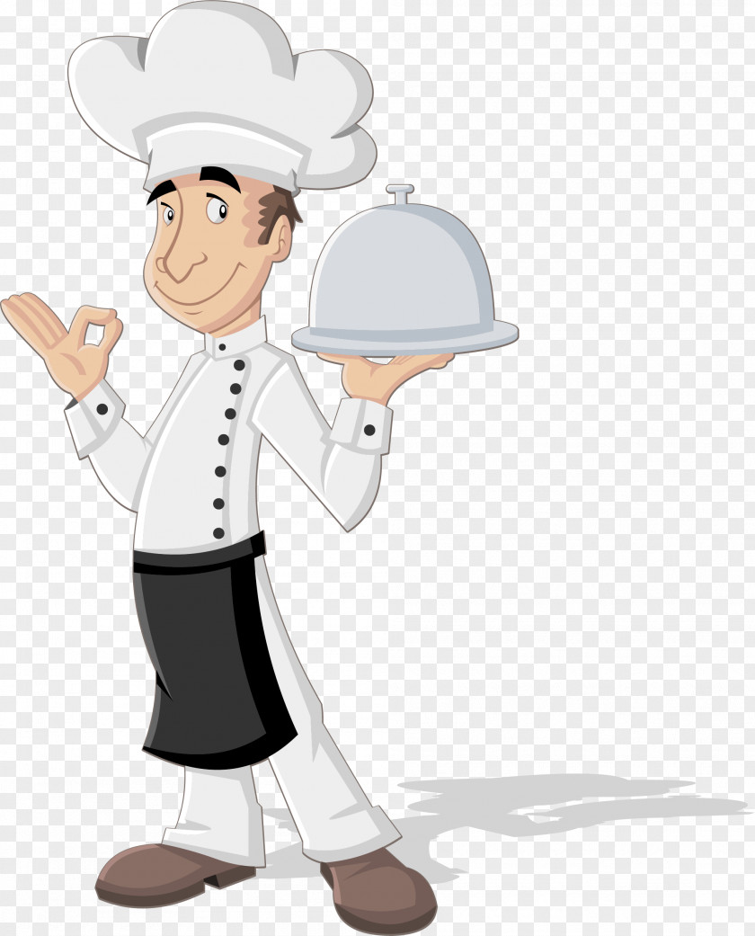 Cartoon Chef Restaurant Vector Graphics Image PNG