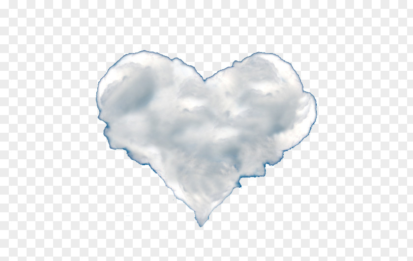 Love Shaped Cloud Shape PNG
