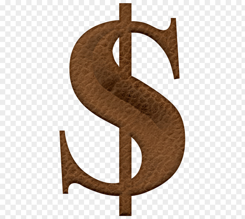 Wooden Serifs Dollar Sign Wood Serif PNG