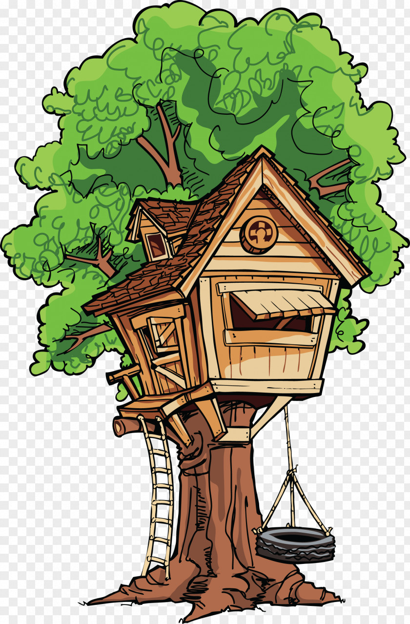 Brown House Cliparts Magic Tree Clip Art PNG