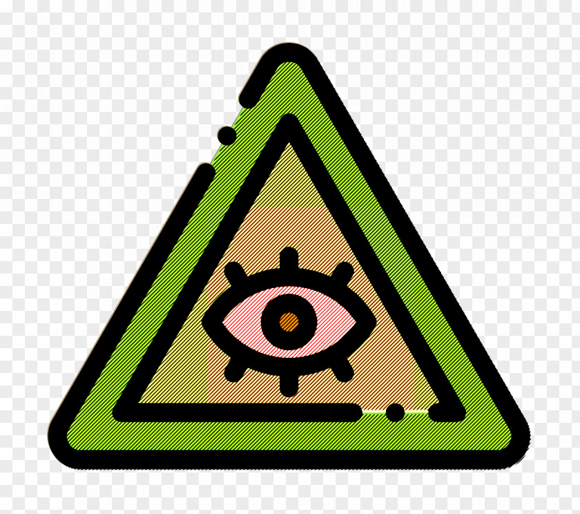 Eye Icon Triangle Esoteric PNG