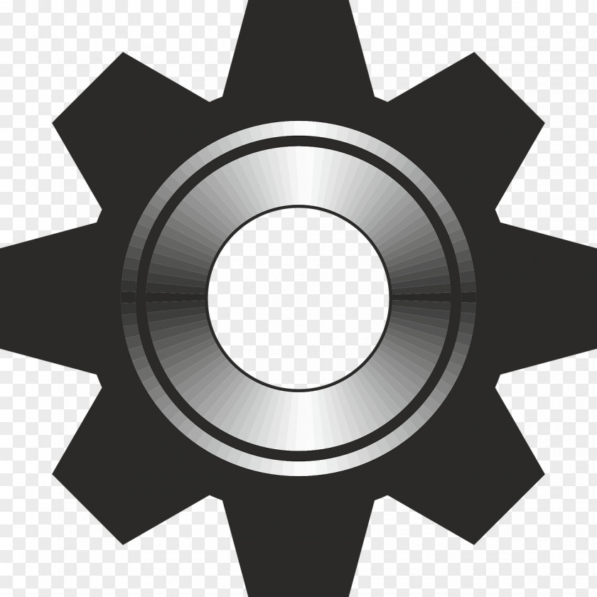 Gears Gear Wheel Font Awesome PNG