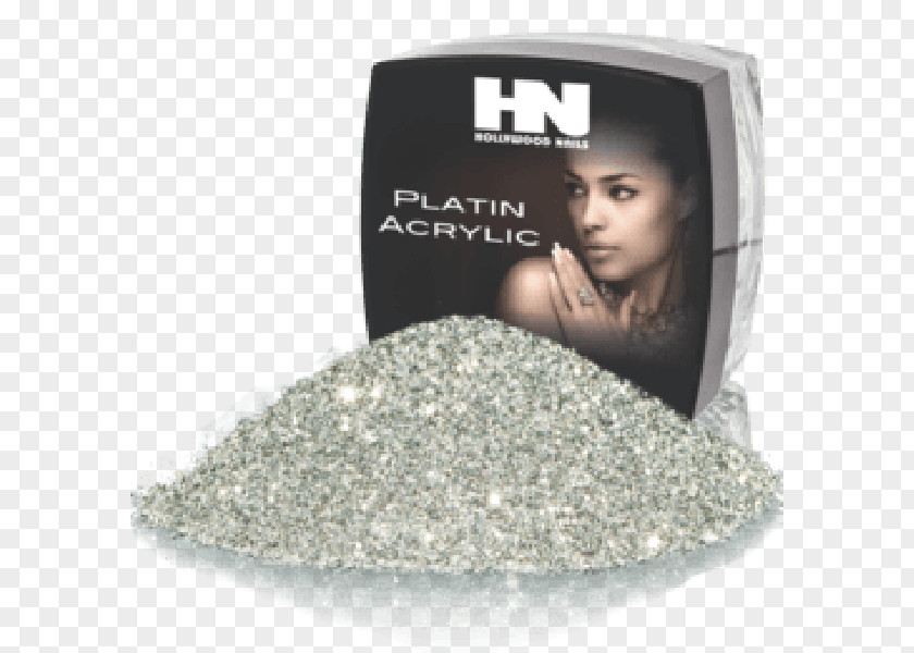 Silver Sparkles Glitter Artificial Nails Powder Liquid PNG
