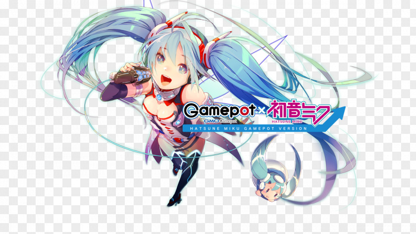 Hatsune Miku Gamepot Desktop Wallpaper GMO Internet Inc. PNG