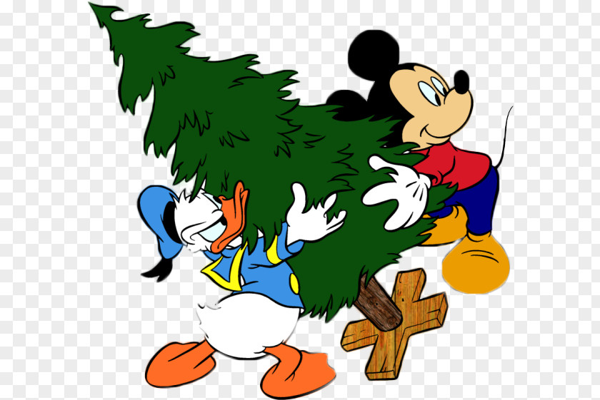 Mickey Mouse Minnie Donald Duck Christmas Clip Art PNG