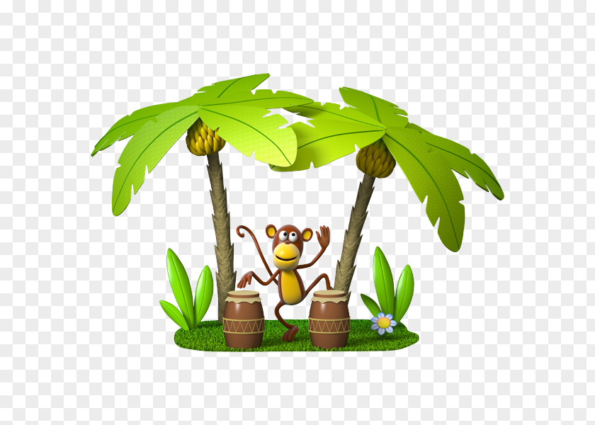 Monkey Sticker Wall Decal Conga Golden Lion Tamarin PNG