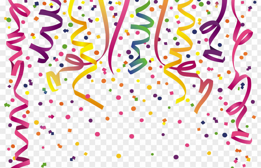 Party Confetti Popper Clip Art Birthday Serpentine Streamer PNG