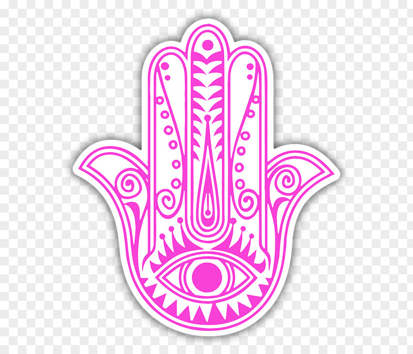 Amulet Hamsa Hand Wall Decal Evil Eye PNG