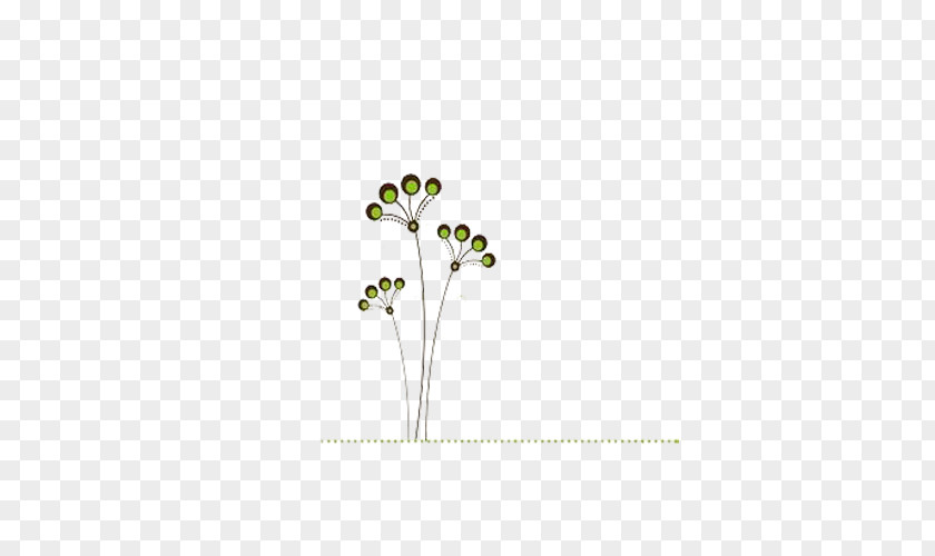 Beautiful Green Grass Floral Design Petal Pattern PNG