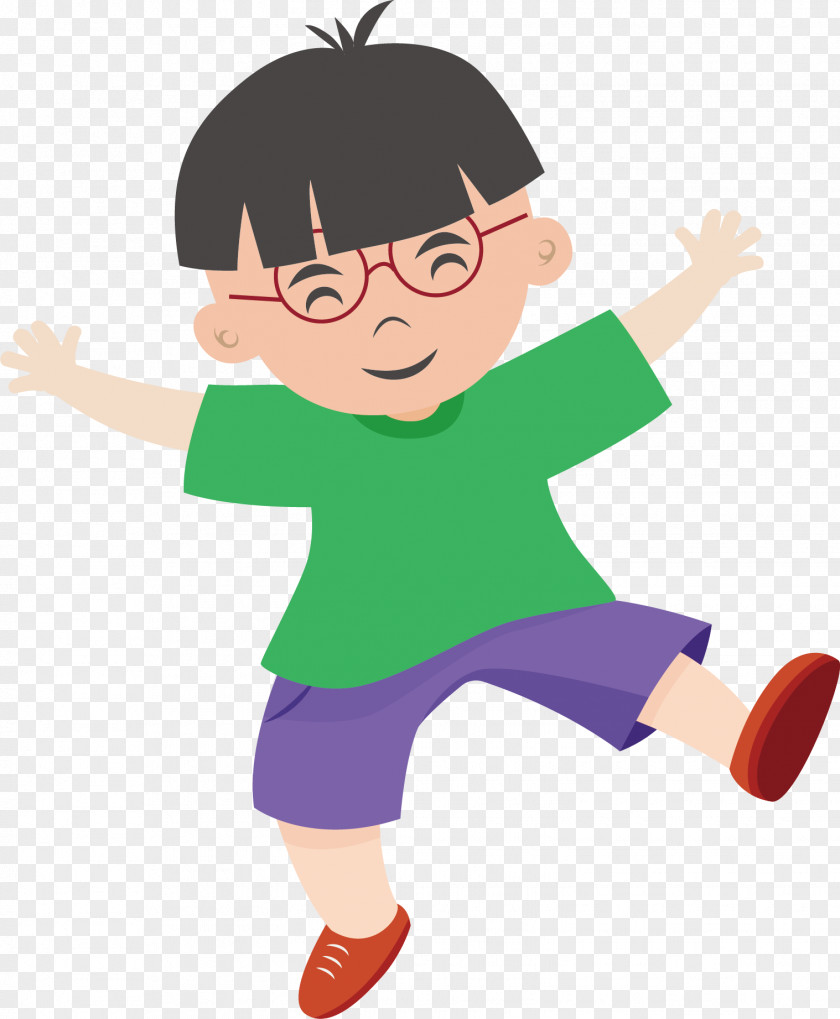 Cartoon Child Vector Illustration PNG