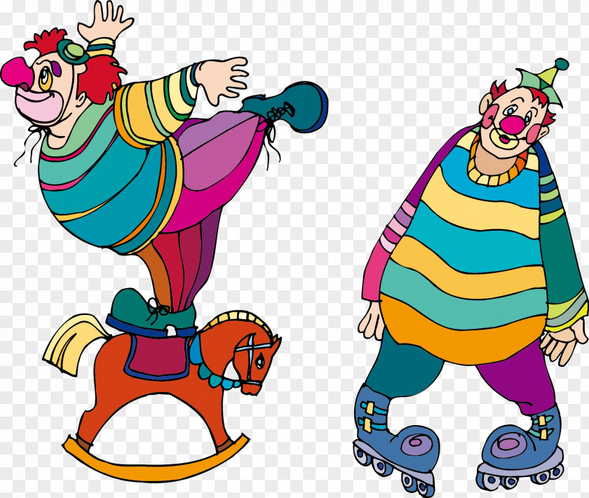 Cartoon Clown Circus Juggling PNG