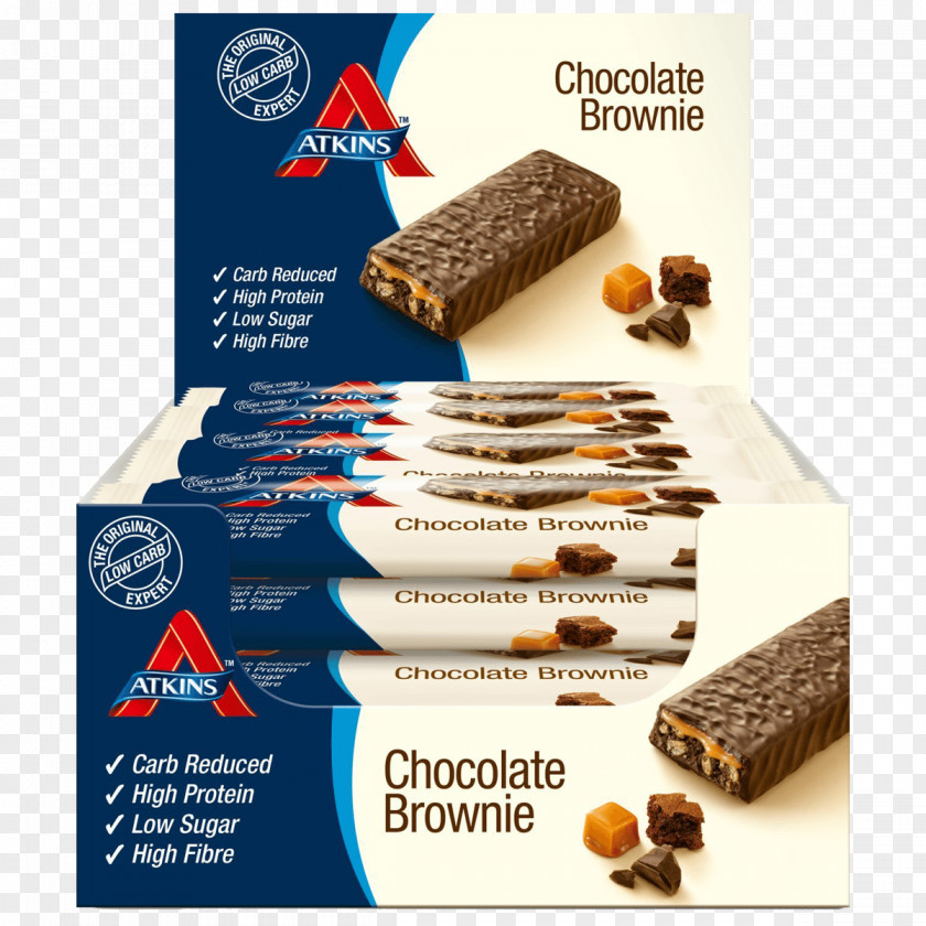 Chocolate Brownies Fudge Low-carbohydrate Diet Atkins Protein Bar PNG