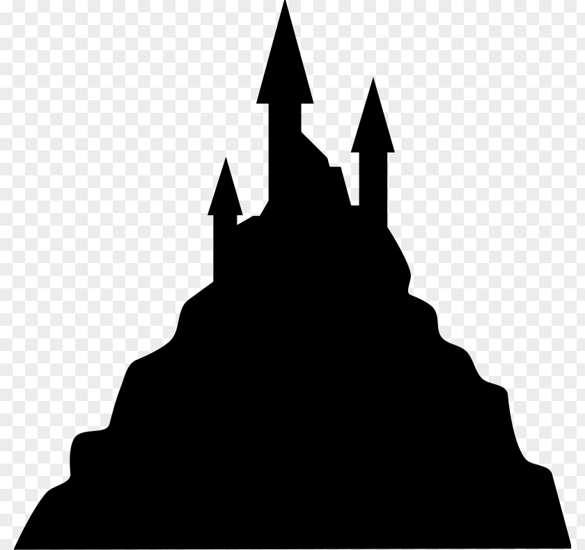 Silhouette Haunted House Clip Art PNG