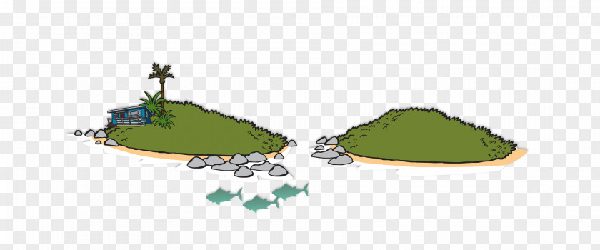 Both Side Tree Cartoon Line PNG