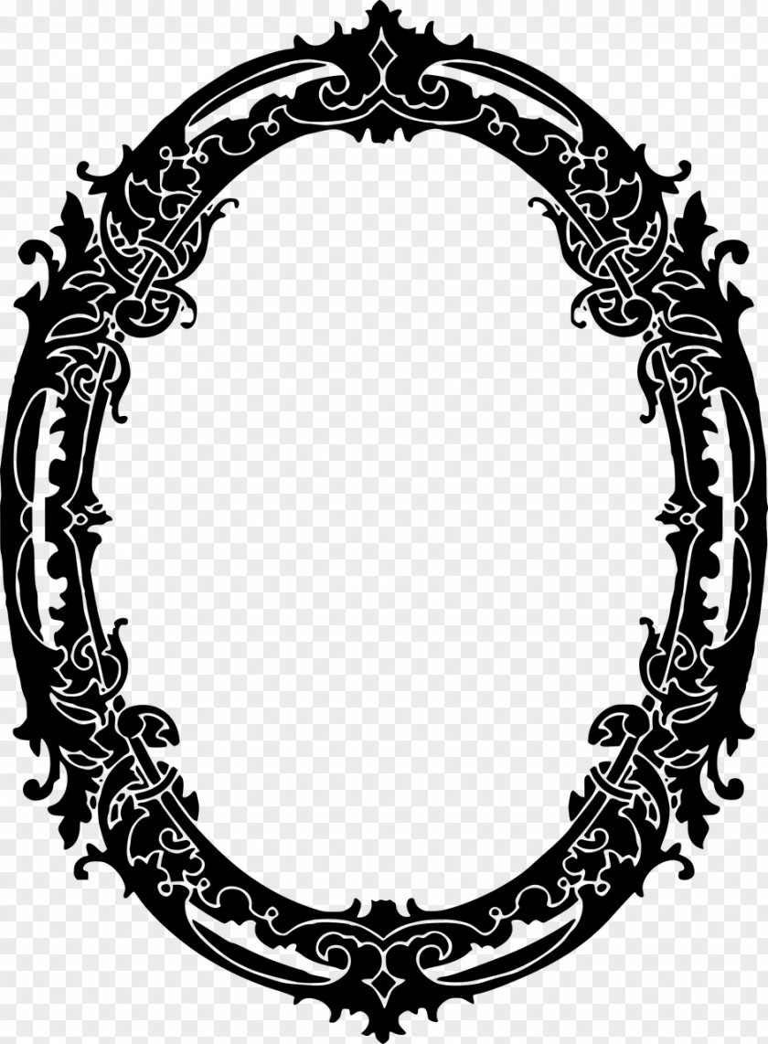 Frame Gothic Borders And Frames Picture Black White Clip Art PNG