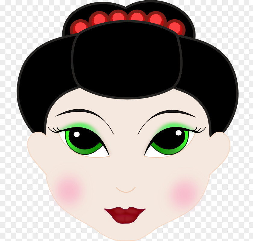 A Geisha Clip Art PNG