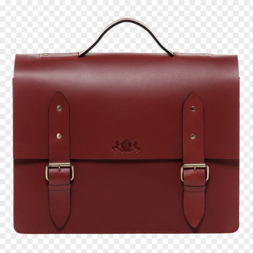 Briefcase Leather Tasche Bag Red PNG