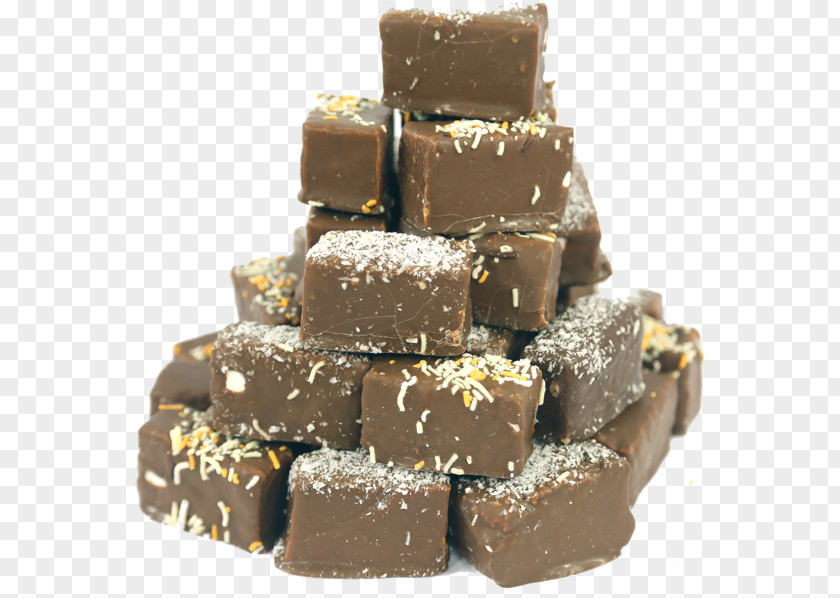 Chocolate Fudge Praline Dominostein Truffle Petit Four PNG