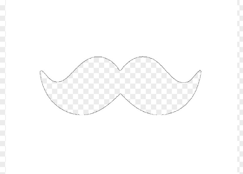 Free Mustache Clipart White Hair Font PNG