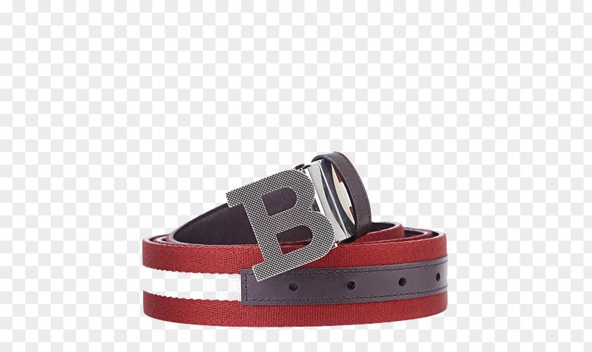 Striped Belt Buckle Strap PNG