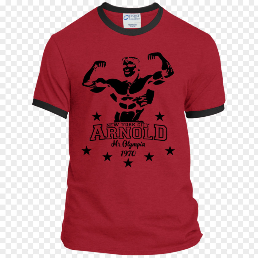 Arnold Schwarzenegger Ringer T-shirt Clothing Sleeve PNG