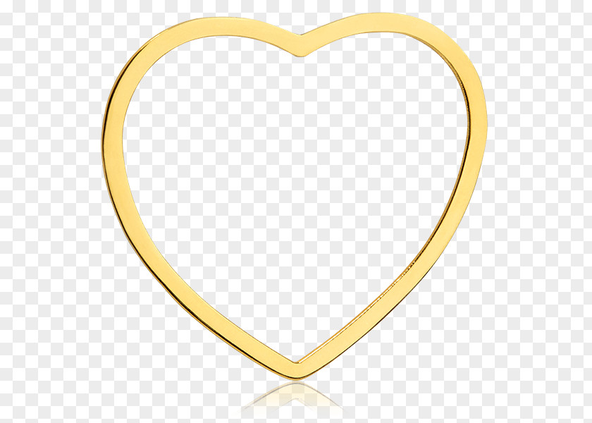 Heart Gold Body Jewellery PNG
