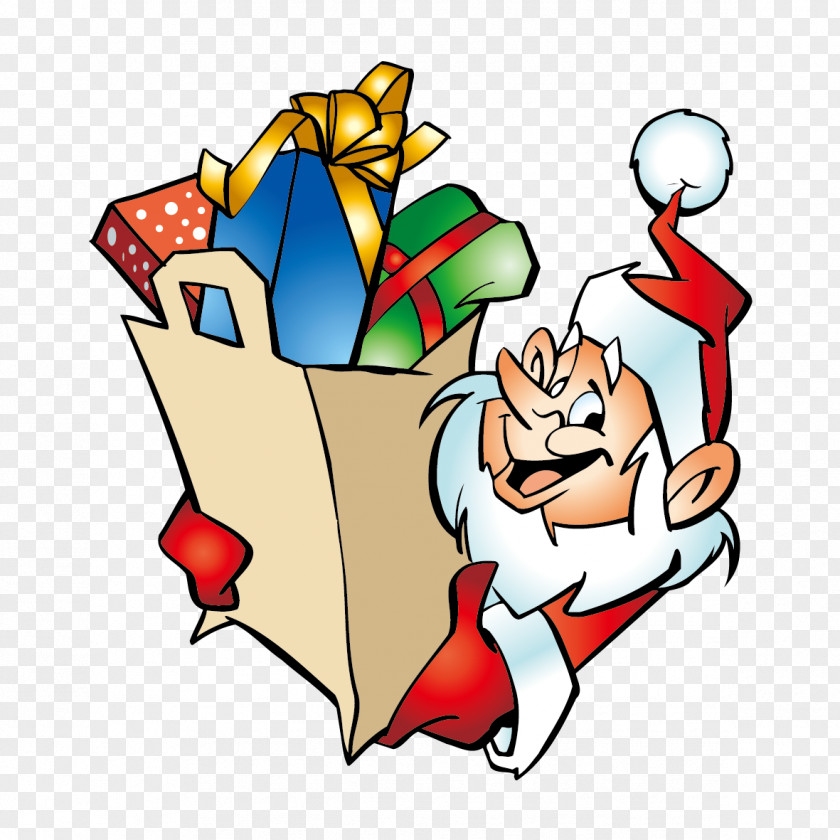 Santa Claus Holding A Gift Ded Moroz Coloring Book Child Clip Art PNG