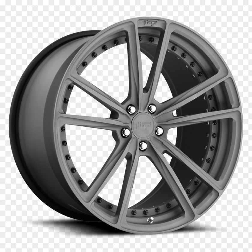 Textured Metal Rim Gunmetal Car Wheel Forging PNG