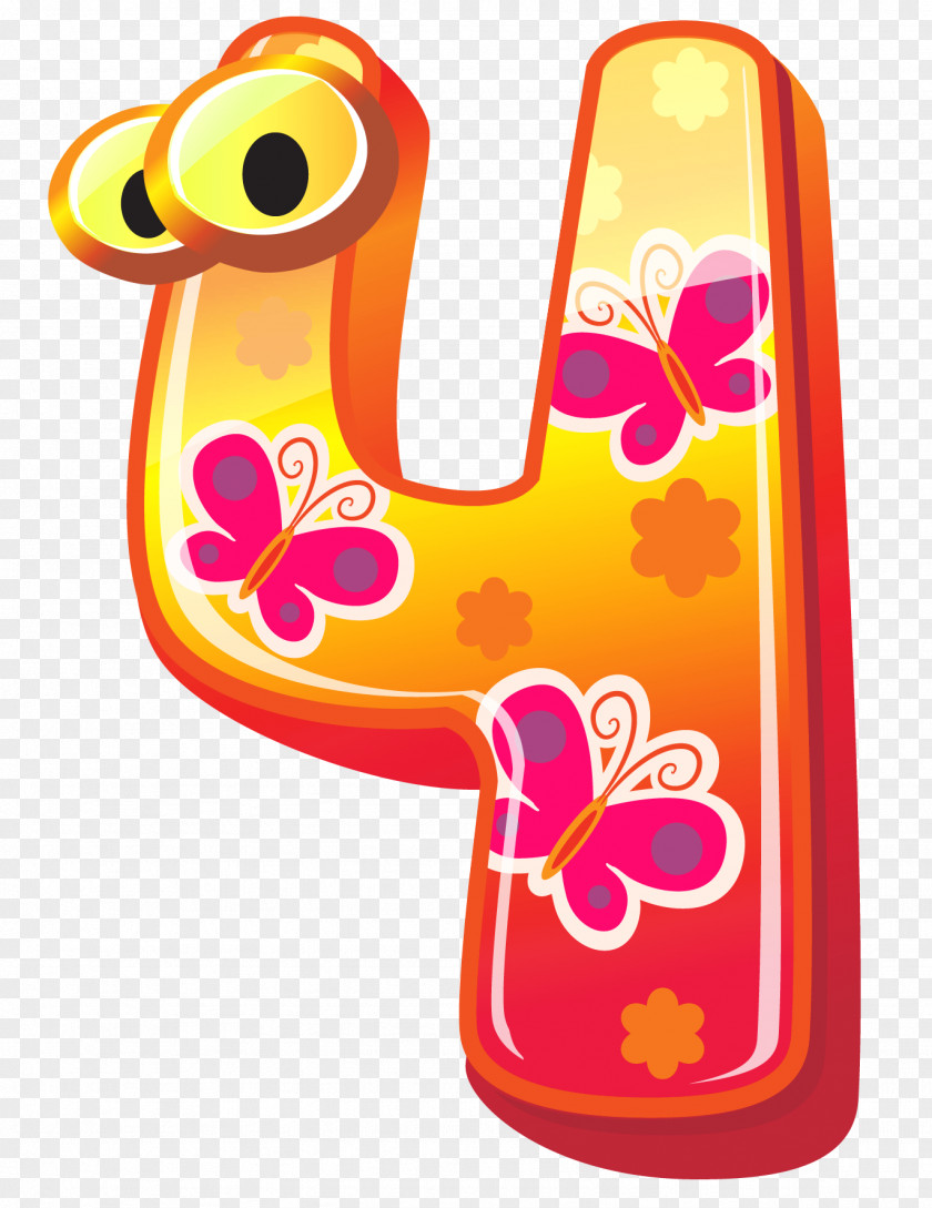 Cute Number Four Clipart Image Blog Clip Art PNG