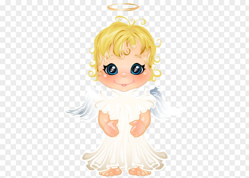 Lovely Hand-painted Angel Sticker Cartoon Illustration PNG