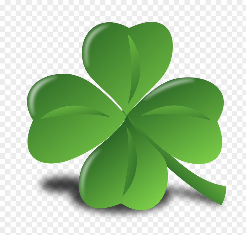 Lucky Clover Saint Patricks Day Ireland Four-leaf Shamrock Clip Art PNG