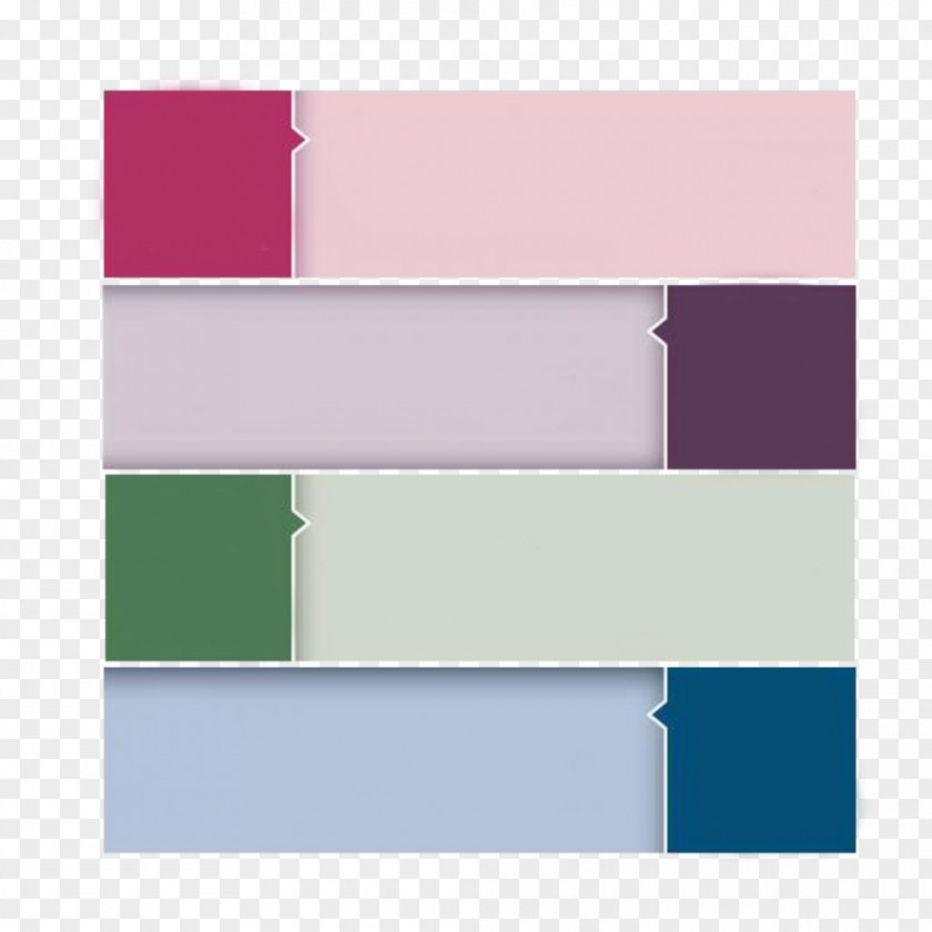 PPT Colored Rectangle Decorative Pattern Color PNG