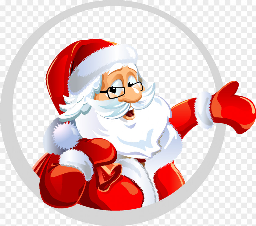 Santa Claus Christmas New Year's Day Wish Clip Art PNG