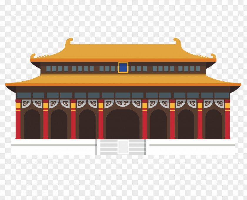 Architectural Forbidden City Great Wall Of China Image Tiananmen Square PNG