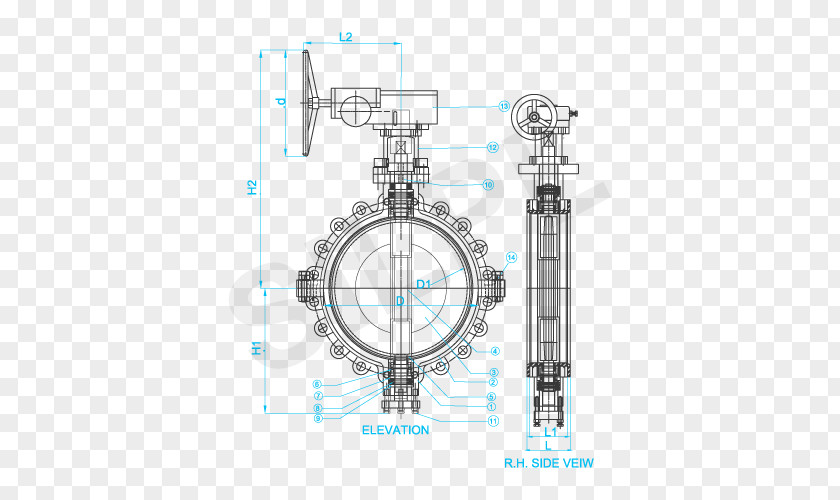 Butterfly Valve PNG