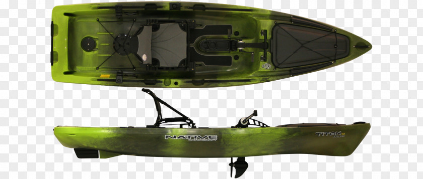 Hand Painted Kayak Fishing Bass Angling PNG