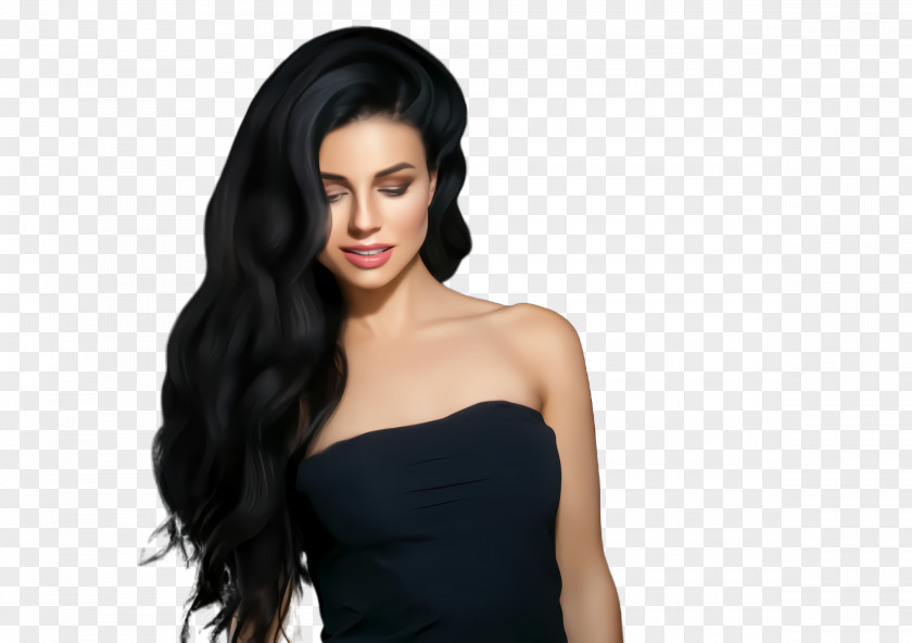 Costume Human Hair Clothing Black Hairstyle Long PNG
