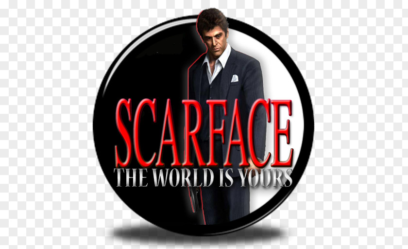 Gamer Scarface: The World Is Yours Tony Montana Logo Image PNG