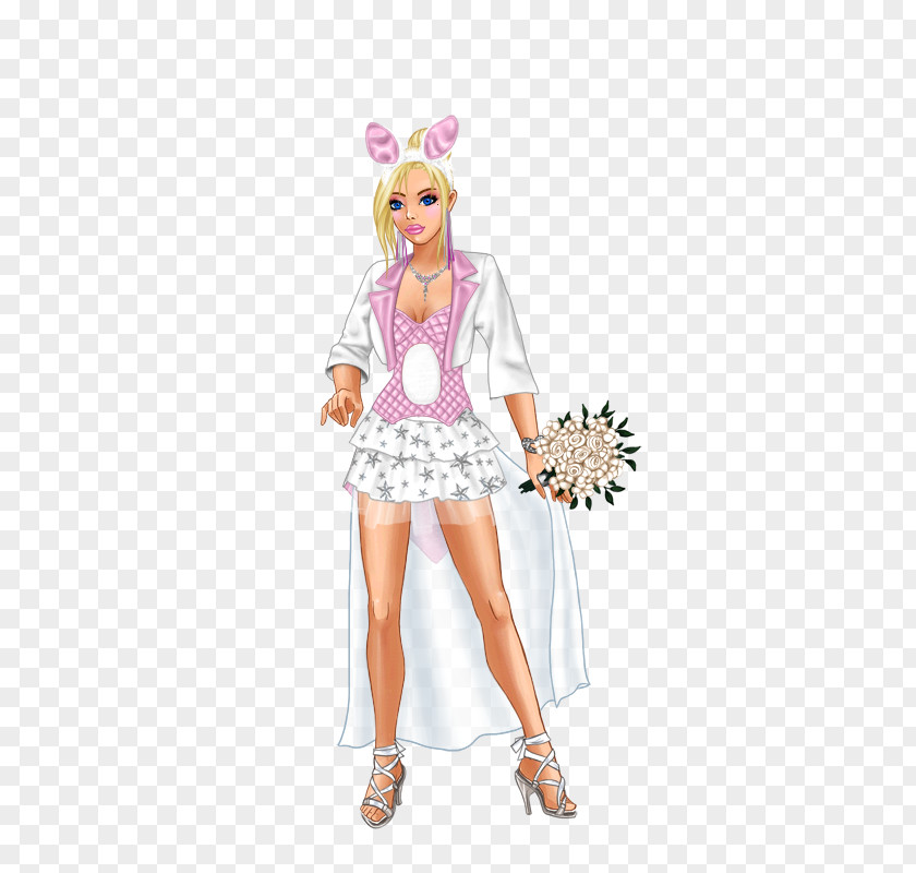 Iepurasi Lady Popular Costume Pink M Character RTV PNG