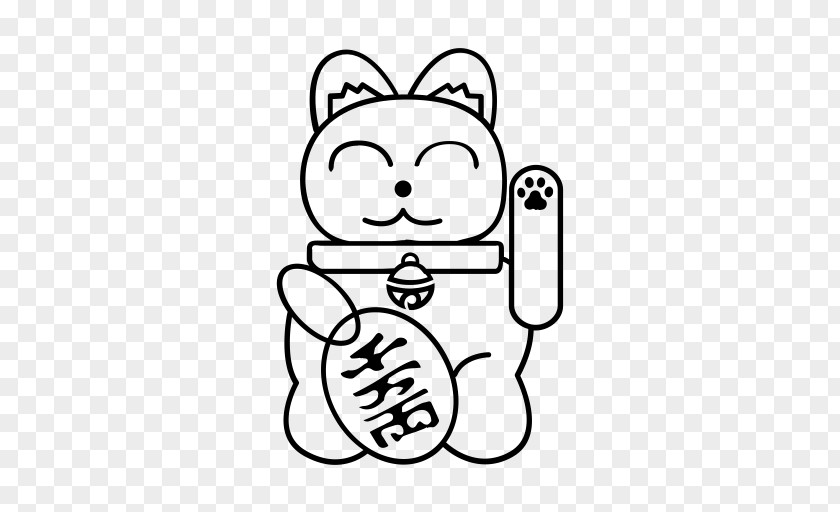 Lucky Cat Maneki-neko Luck Numbers PNG