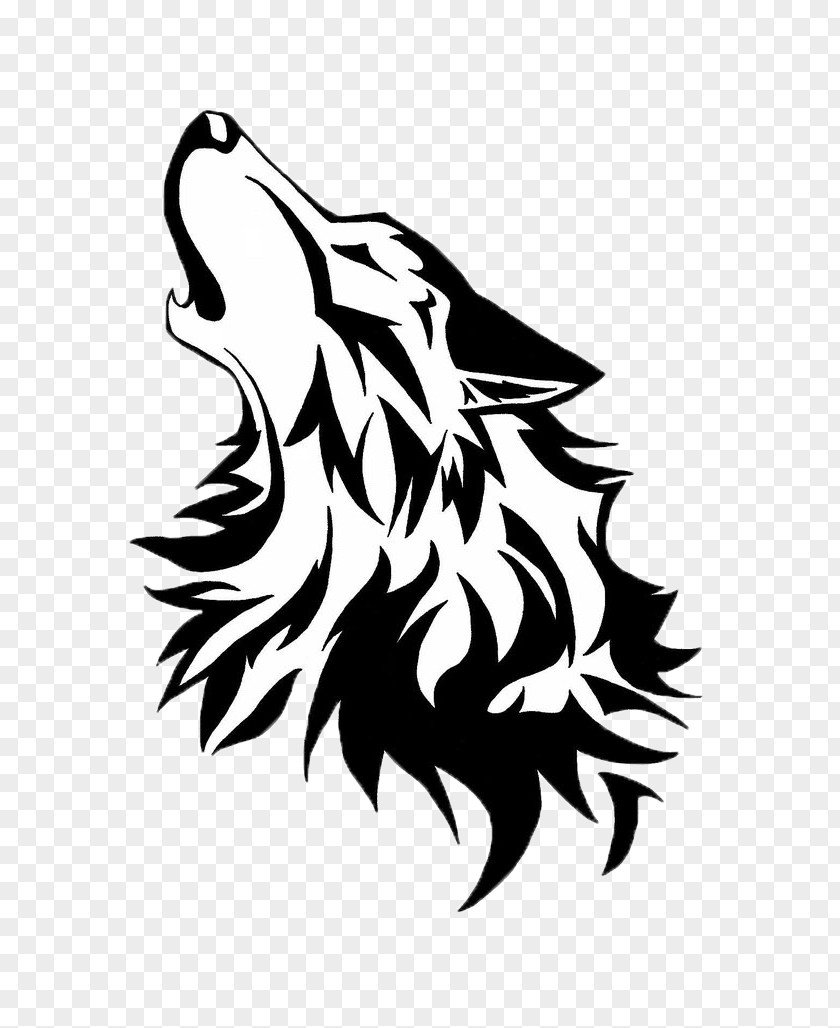 Claw Scratch Gray Wolf Stencil Drawing Art PNG