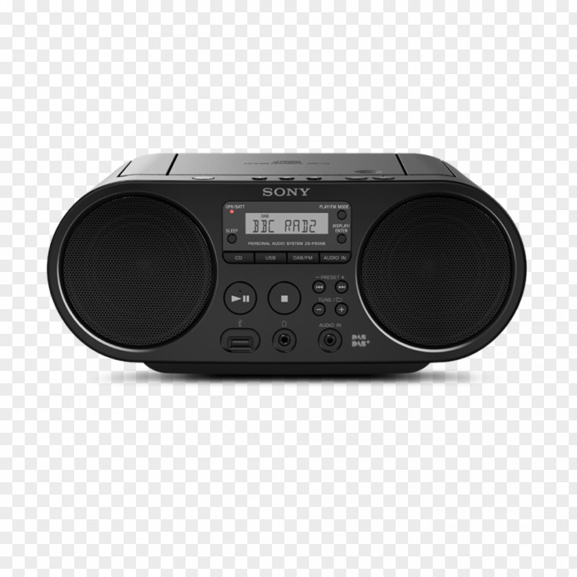 Digital Audio Broadcasting Boombox Radio FM Sony Compact Disc PNG