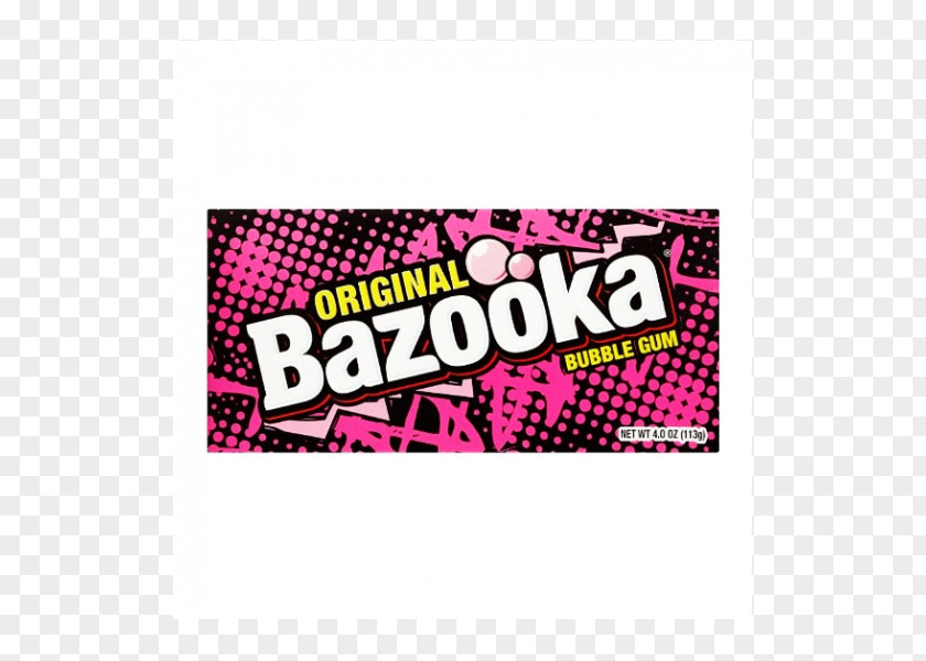 Chewing Gum Bazooka Bubble Yum PNG