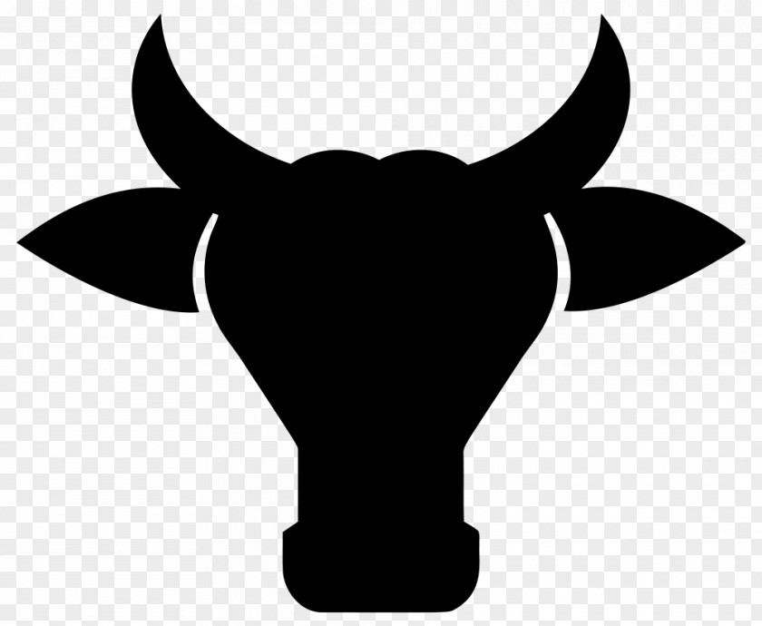 Silhouette English Longhorn Texas Beef Cattle Clip Art PNG