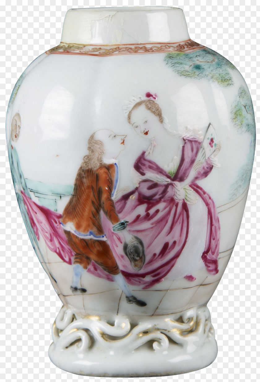 Vase Chinese Export Porcelain Ceramics PNG