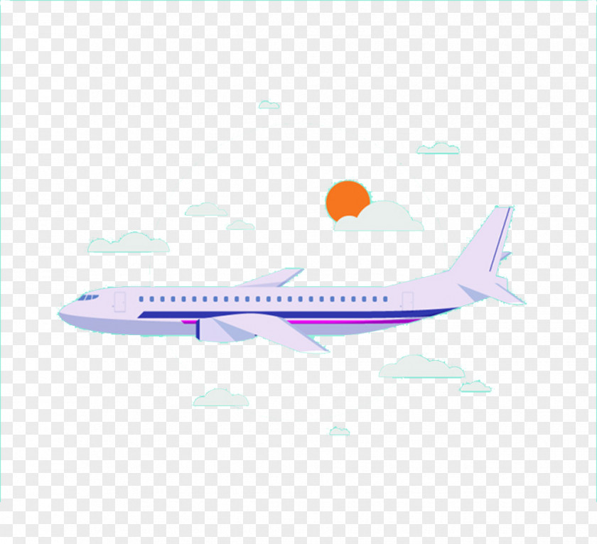 Aircraft Narrow-body Illustration PNG