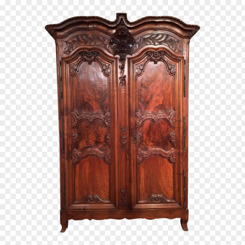 Exquisite Carving. Cupboard Furniture Chiffonier Armoires & Wardrobes Wood Stain PNG