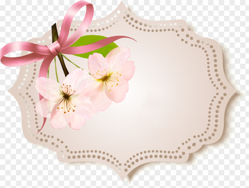 Name Tag Floral Record Label Scrapbooking Pine Pint Glass PNG