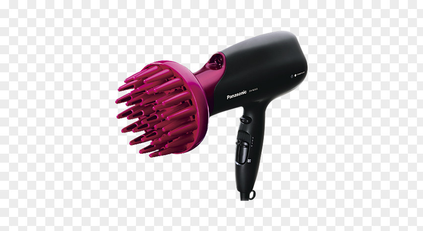 Hair Iron Panasonic Nanoe EH-NA65 Dryers Compact Dryer With Folding Handle And Technology For Smoother Styling Tools PNG