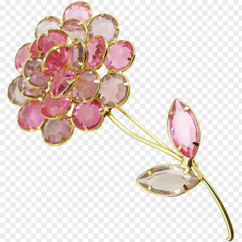Jewellery Earring Body Brooch Pink M PNG